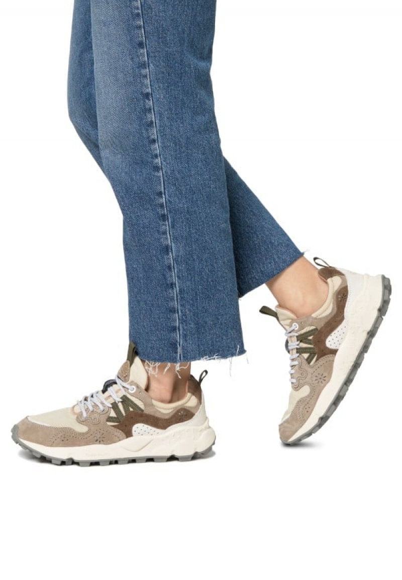 Flower Mountain Yamano 3 Uni Sneakers Heren Grijs Beige | IKR1951ES