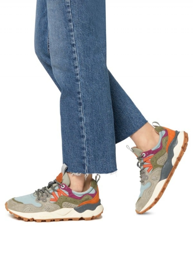 Flower Mountain Yamano 3 Uni Sneakers Heren Grijs Lichtblauw | RXX1026FA
