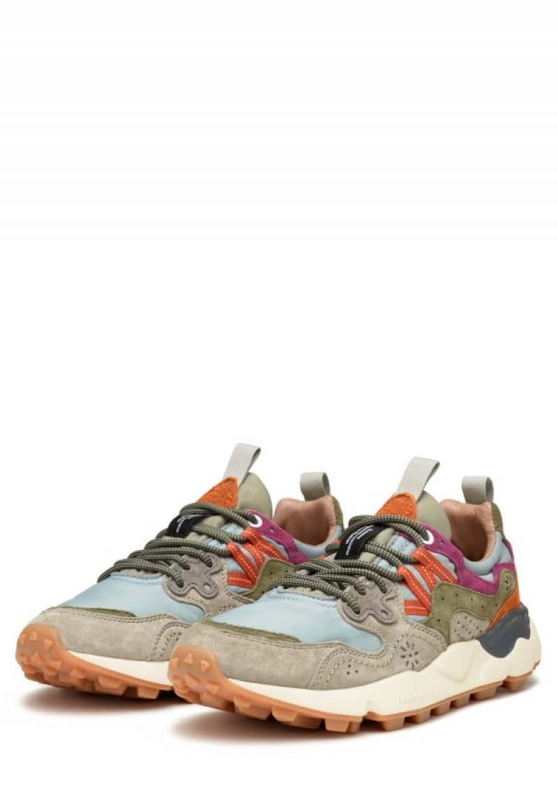 Flower Mountain Yamano 3 Uni Sneakers Heren Grijs Lichtblauw | RXX1026FA