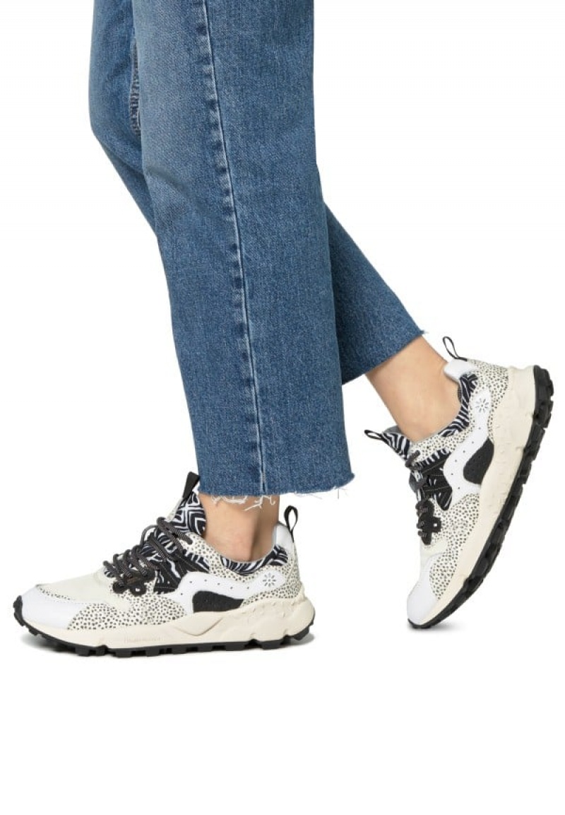 Flower Mountain Yamano 3 Uni Sneakers Heren Wit Zwart | RVH331XL