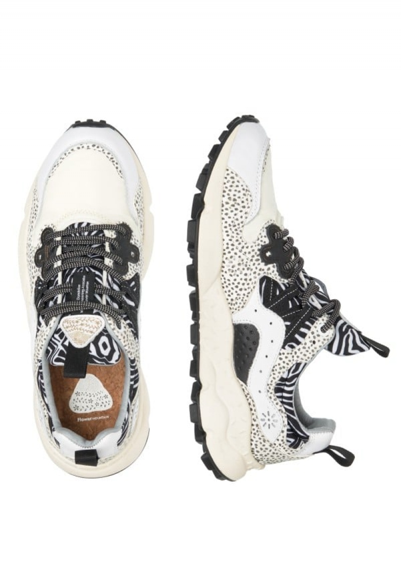 Flower Mountain Yamano 3 Uni Sneakers Heren Wit Zwart | RVH331XL