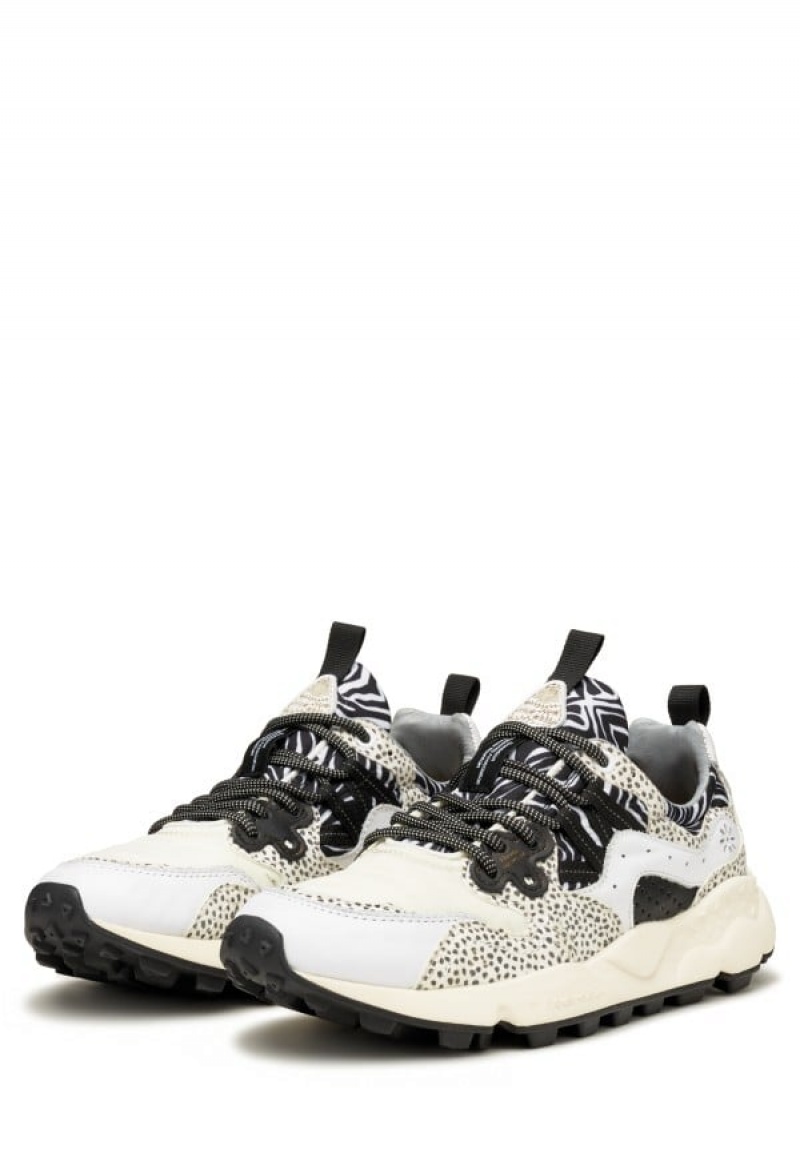 Flower Mountain Yamano 3 Uni Sneakers Heren Wit Zwart | RVH331XL