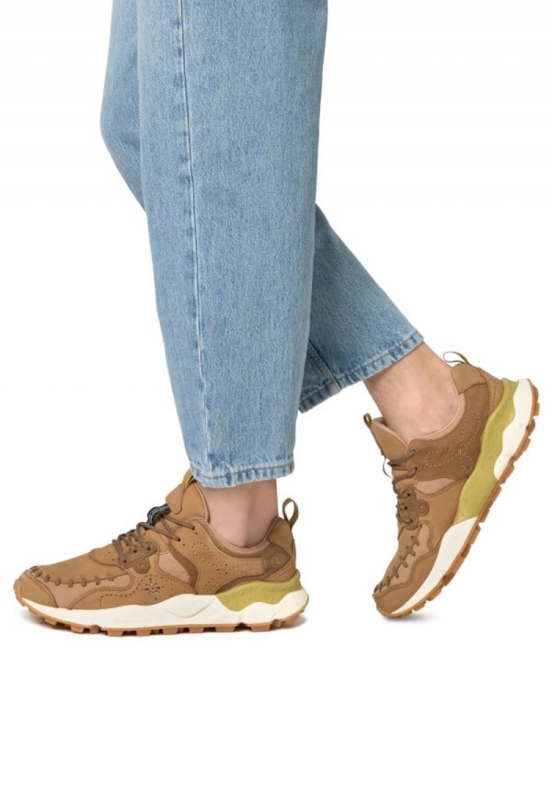 Flower Mountain Yamano Uni Uw Sneakers Heren Bruin | OXL8817BV