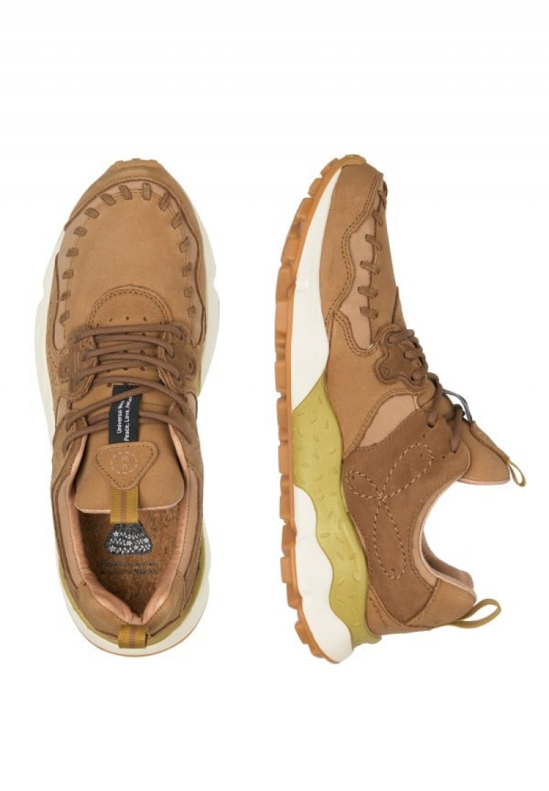 Flower Mountain Yamano Uni Uw Sneakers Heren Bruin | OXL8817BV